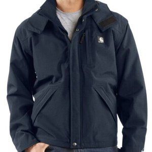 Carhartt Men's Storm Defender Loose Fit Heavyweight Jacket Large Tall, Navy